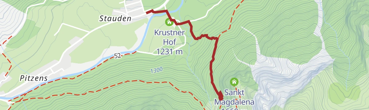 Route map: ASA Alpine Safety Area